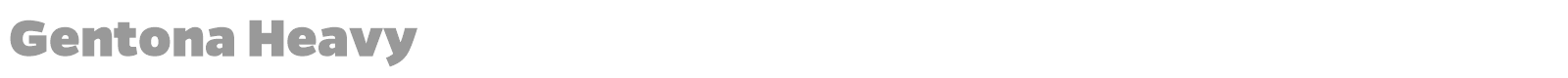 Gentona Heavy font preview